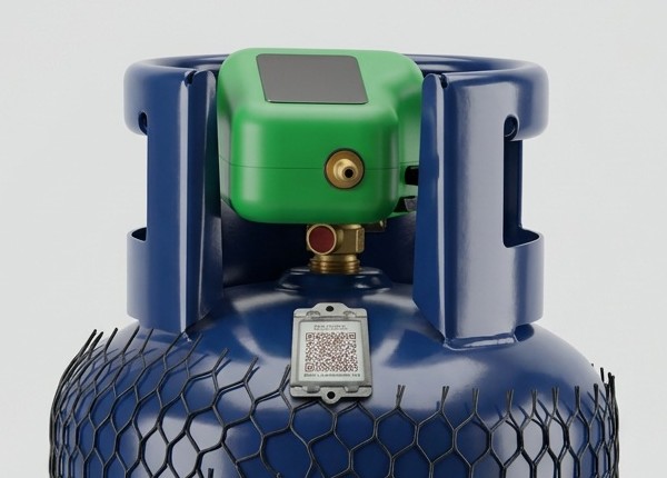 Kibo meter and CTAMS QR tag on a cylinder shroud