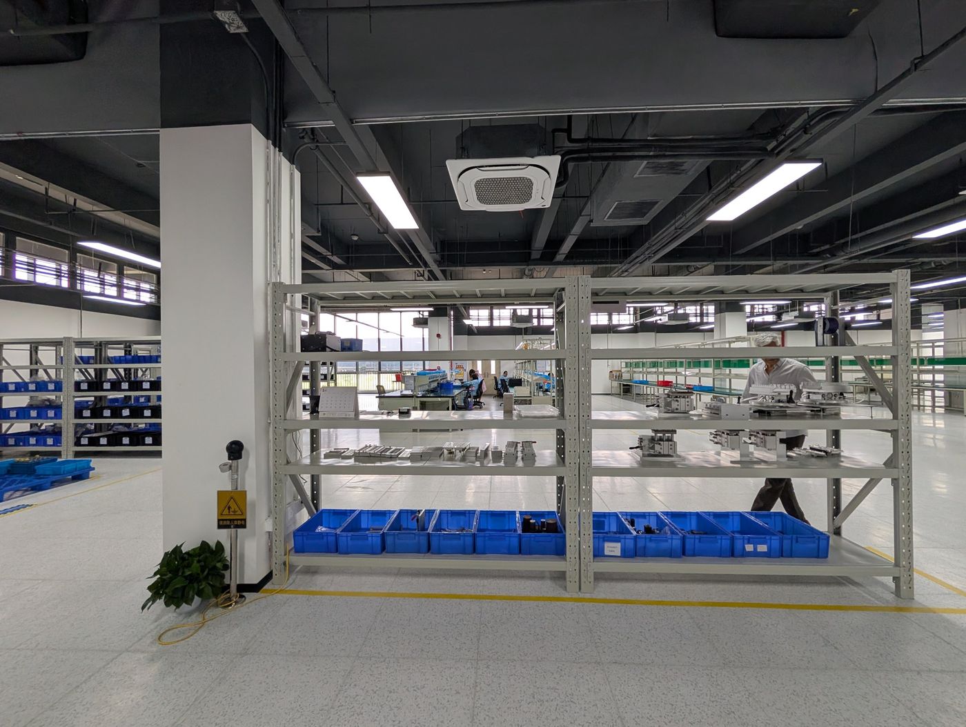 Production floor where the metering cores are assembled and tested